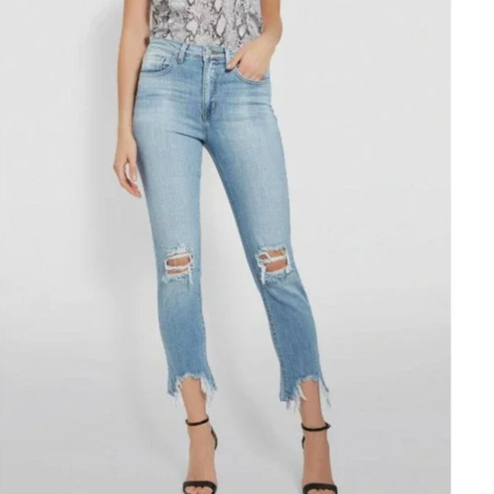 L'AGENCE High Line High Rise Skinny Distressed‎ Women's Jeans size 30
